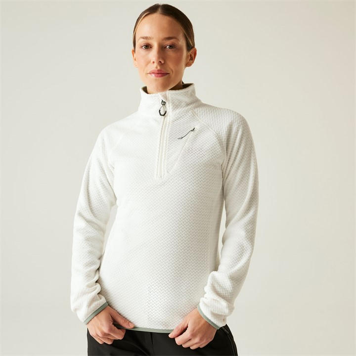 Dare 2B Women's Switch Up 1/4 Zip Funnel-Neck Fleece - Grey Morn - 16 - Image 3
