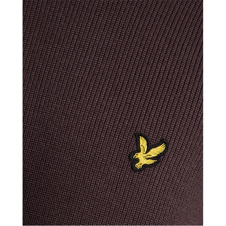 Lyle And Scott Men's Brown Rib Crew Neck Jumper in Size 2XL, Sports Direct
