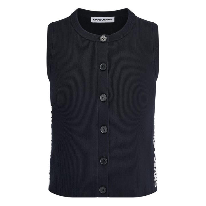 Dkny Women's Black Knitted Top in Size 10, Sports Direct