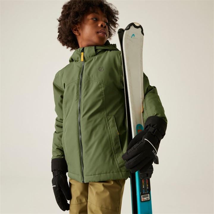 Dare 2B Unisex Kids' Impose V Insulated Waterproof Jacket Green 5-6Yrs - Image 4