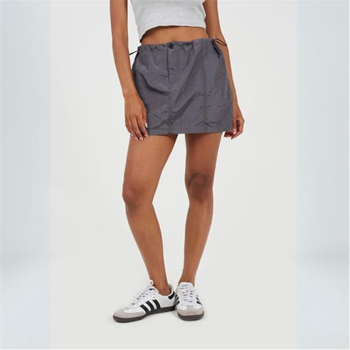 Brave Soul - Womens Cargo Mini Skirt with Toggle Waist