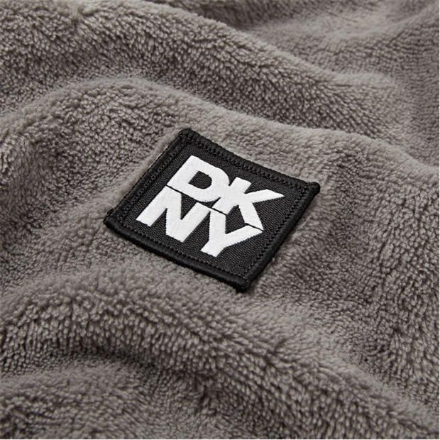 Charcoal - DKNY - DKNY Mens Fleece Robe Trash Pandas