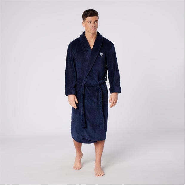 Zila - DKNY - DKNY Mens Fleece Robe Trash Pandas