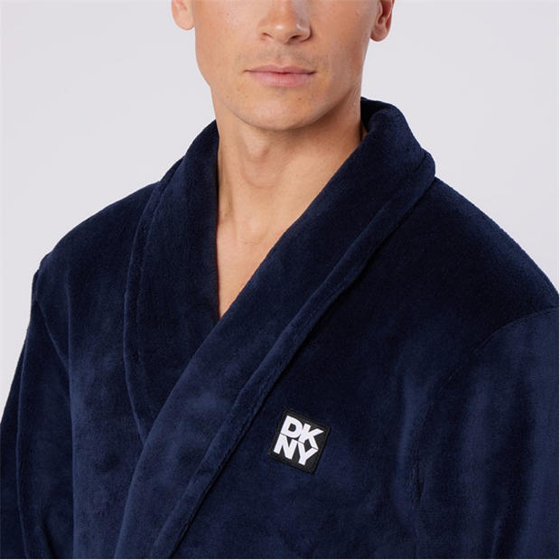 Zila - DKNY - DKNY Mens Fleece Robe Trash Pandas