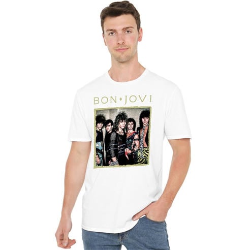 Bon Jovi - Bon Jovi Framed T Shirt White