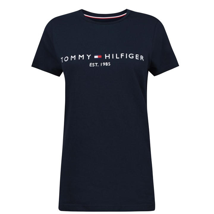 Tommy Hilfiger Men' Blue Core Logo T-Shirt in Size S, Sports Direct