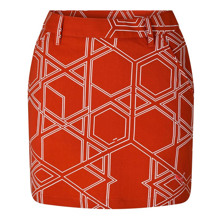 Puma Women's Red (9) Golf W Skirt in Size 10, Sports Direct