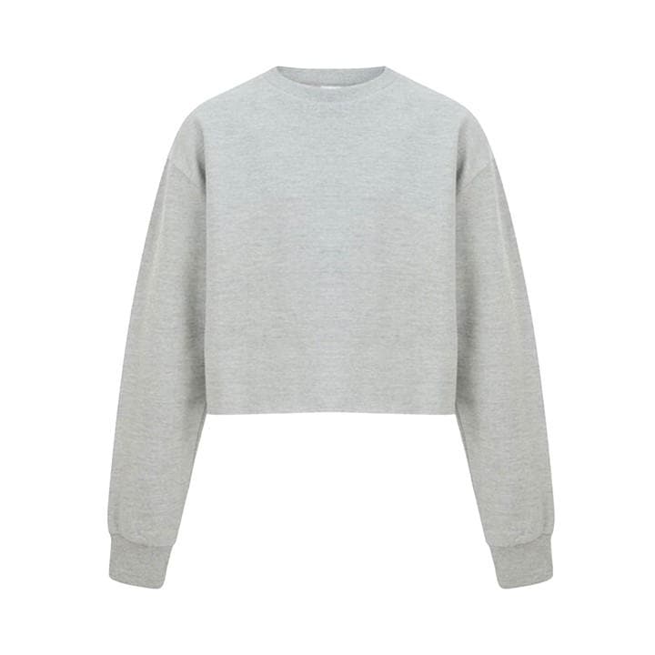 Miso Women's Grey Cropped Sweatshirt in Size 14, Sports Direct