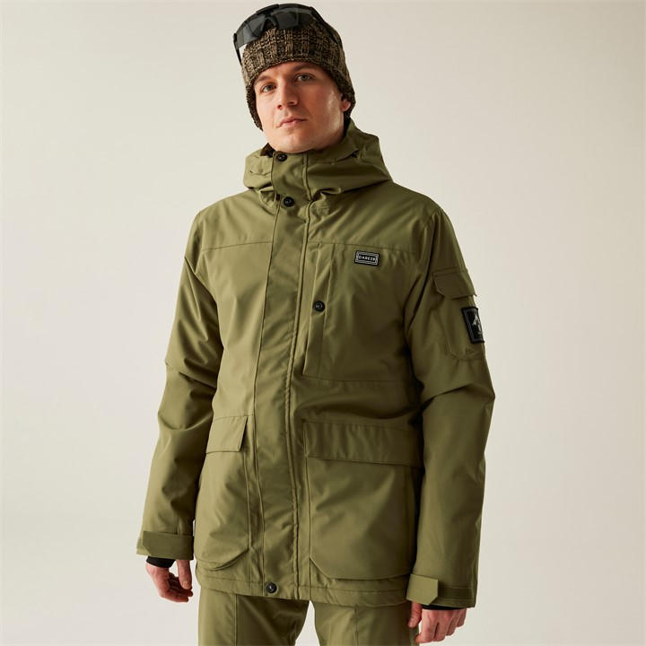 Dare 2B Men's Green Twin Tip Waterproof Breathable With Ared 30 in Size M, Sports Direct
