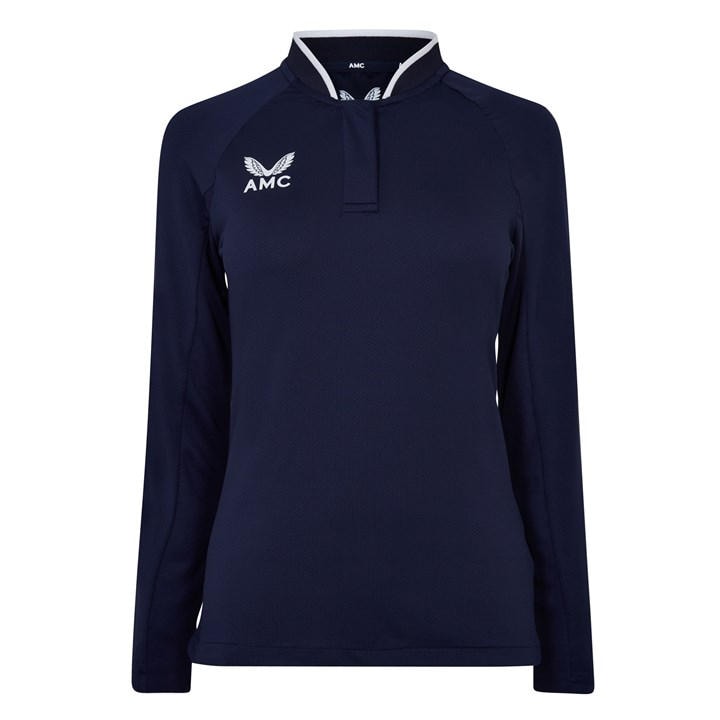 Castore Women's Blue Long Sleeve Polo Top in Size 8, Sports Direct