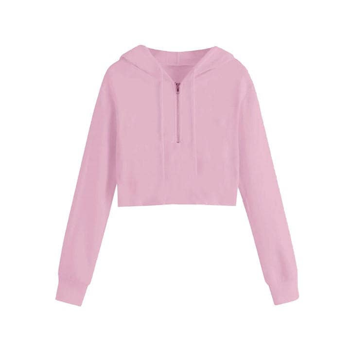 Miso Women's Pink Cropped Hoodie in Size 10, Sports Direct