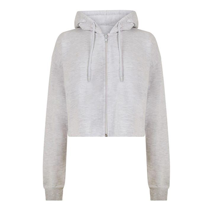 Miso Women's Neutral Cropped Hoodie in Size 10, Sports Direct