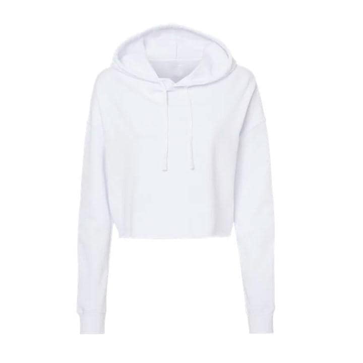 Miso Women's White Cropped Hoodie in Size 16, Sports Direct