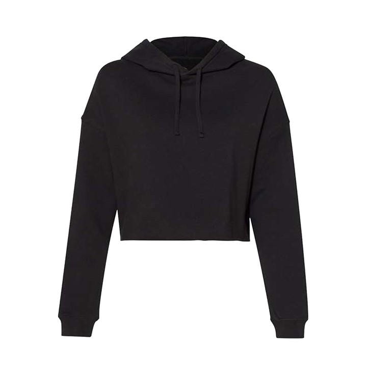 Miso Women's Black Cropped Hoodie in Size 16, Sports Direct