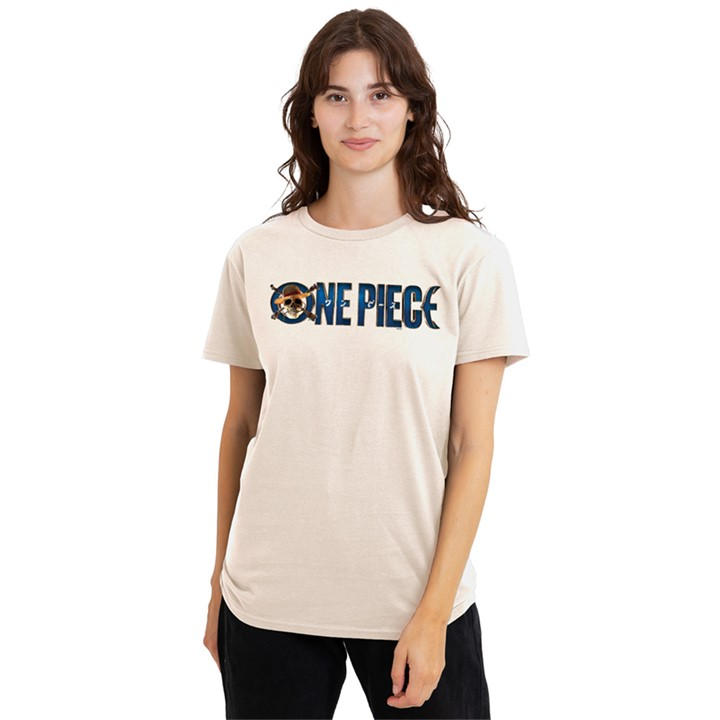One Piece Women's Beige (Netflix) Live Action Logo T Shir in Size M, Sports Direct