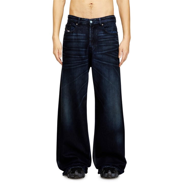 Diesel Men's Blue Wide Leg Jeans in Size 34 R, Sports Direct
