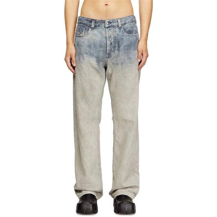 Diesel Men's Blue Wide Leg Jeans in Size 32 R, Sports Direct