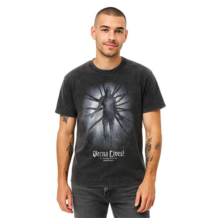 Stranger Things Men's Black Vecna Lives Poster T Shirt in Size M, Sports Direct