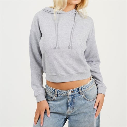 Brave Soul - Womens Cropped Hooded Sweatshirt