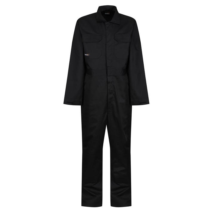 Regatta Men's Black Hardwearing Overalls in Size 48, Sports Direct
