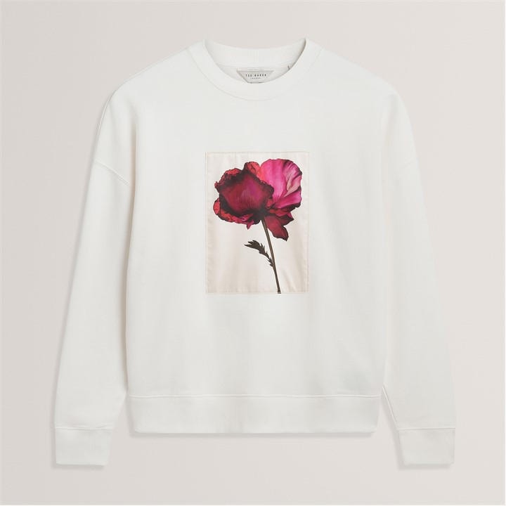 Ted Baker Women's Cream Crew Neck Jumper in Size 12, Sports Direct