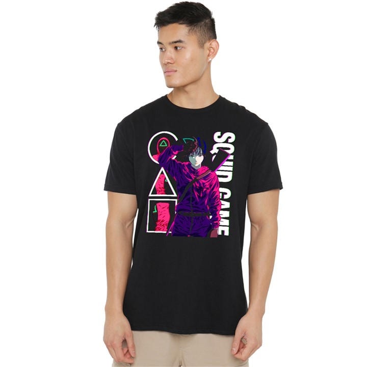 Squid Game Men' Black - Season Three Anime Guards T-Shirt Bl in Size S, Sports Direct