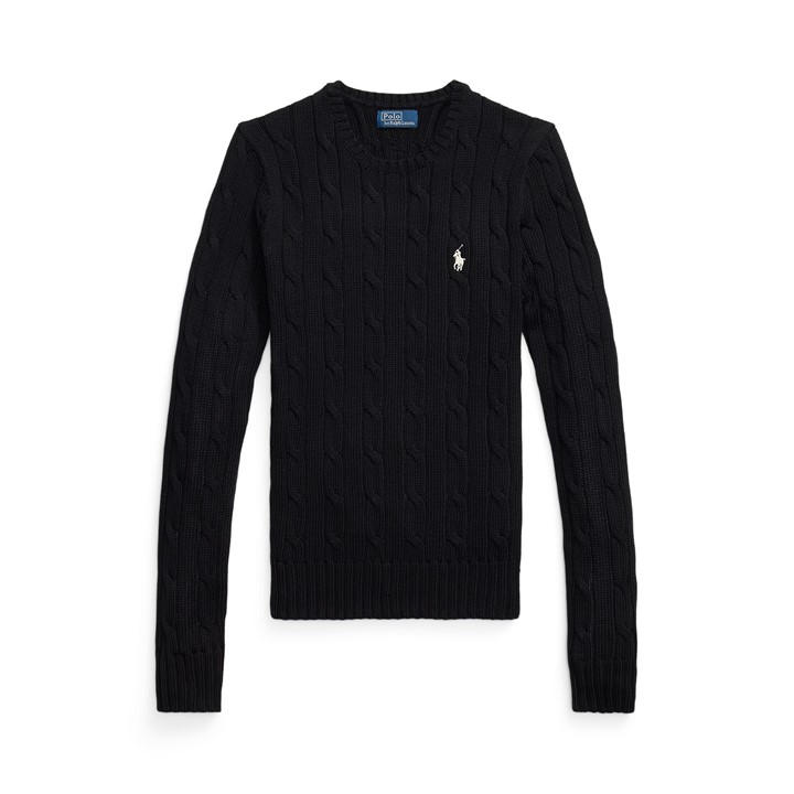 Polo Ralph Lauren Women's Black Julianna Crewneck Sweater Size 10