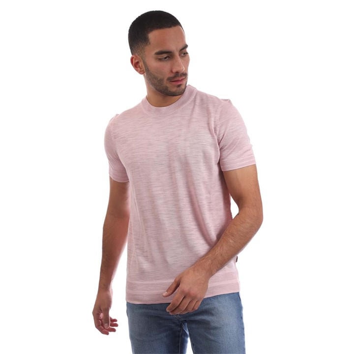 Boss Men' Pink Jamie Knitted Hoodie in Size S, Sports Direct