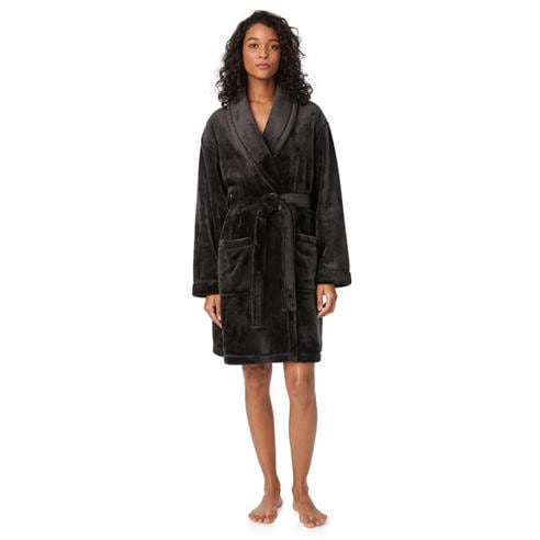 DKNY - Women's Plush Relaxed Fit Dressing Gown