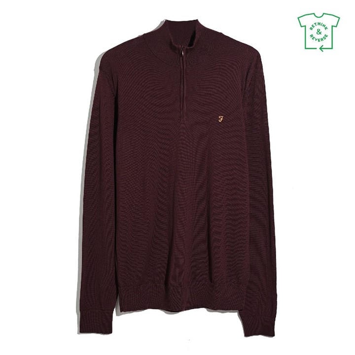 Farah Men' Red Crew Neck Jumper in Size S, Sports Direct
