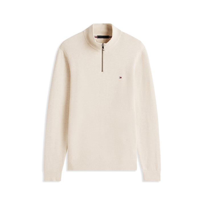 Tommy Hilfiger Men's Cream Crew Neck Jumper in Size 2XL, Sports Direct