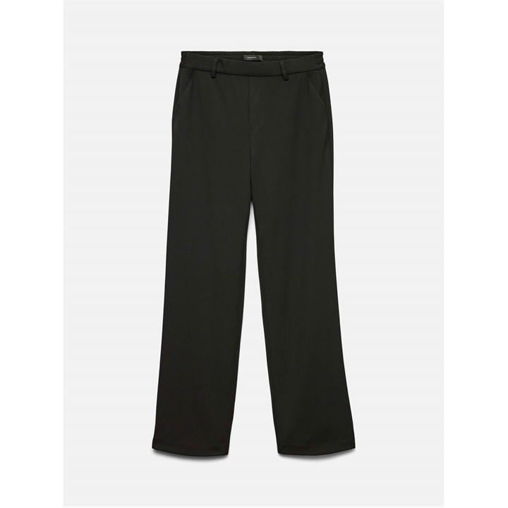 Vero Moda Women's Black Straight Tailored Trousers in Size 32 R, Sports Direct