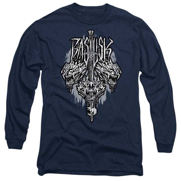 The Witcher Men's Blue - Basilisk Long Sleeve T-Shirt Navy in Size 2XL, Sports Direct
