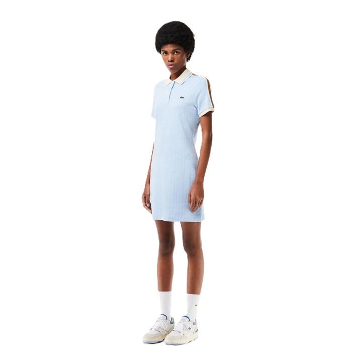 Lacoste Women's Blue Polo Dress in Size 6, Sports Direct