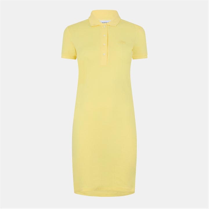 Lacoste Women's Yellow Polo Dress in Size 12, Sports Direct