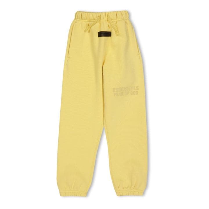 Fear Of God Essentials  Kids Yellow ' Closed Hem Fleece Jogging Bottoms in Size 6 - 7 Years, Sports Direct
