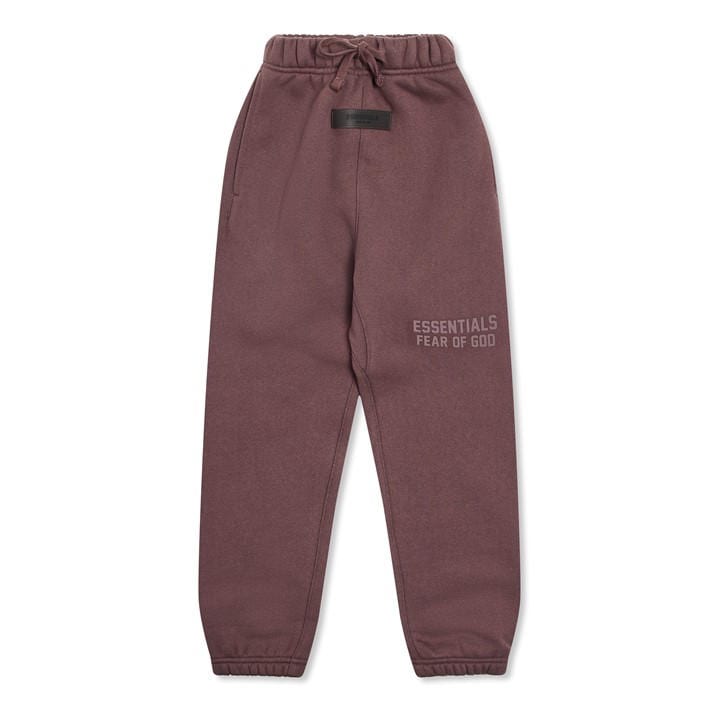 Fear Of God Essentials  Kids Purple ' Closed Hem Fleece Jogging Bottoms in Size 6 - 7 Years, Sports Direct
