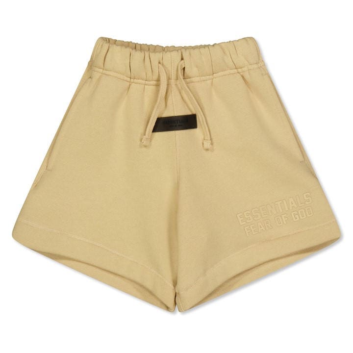 Fear Of God Essentials  Kids Beige ' Sweat Fleece Jogger Shorts in Size 6 - 7 Years, Sports Direct