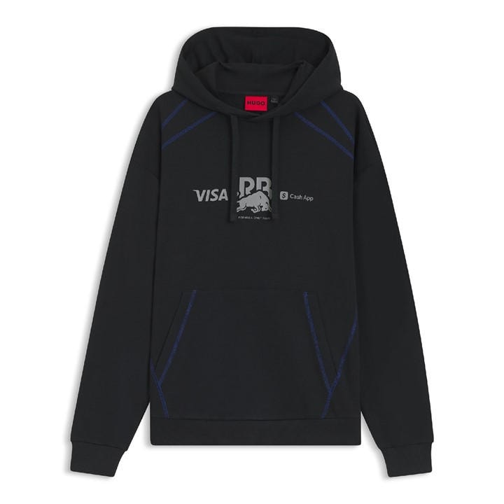 Hugo Men's Black Vcarb Hoodie_01 in Size 2XL, Sports Direct