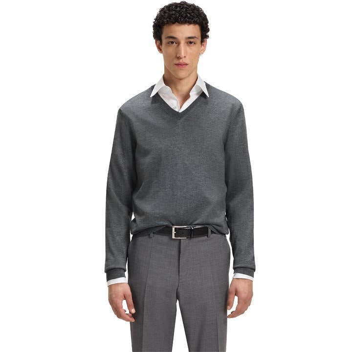 Boss Men's Grey Melba P Knitted Top in Size 2XL, Sports Direct