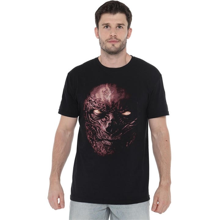 Stranger Things Men's Black Vecna Oversized Face T-Shirt Blac in Size XL, Sports Direct