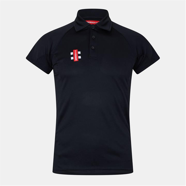 Gray Nicolls Men's Black Matrix Cricket Polo Shirt in Size 2XS, Sports Direct