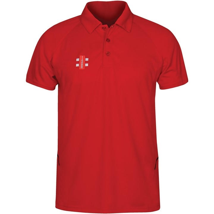 Gray Nicolls Men's Red Matrix Cricket Polo Shirt in Size 2XS, Sports Direct