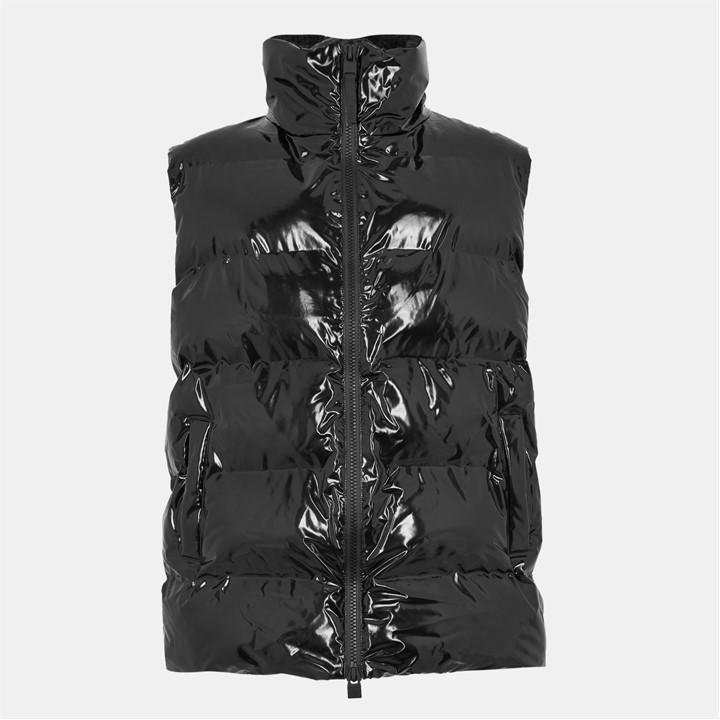 Rains Men' Black Alta Vision Waterproof Gilet in Size S, Sports Direct