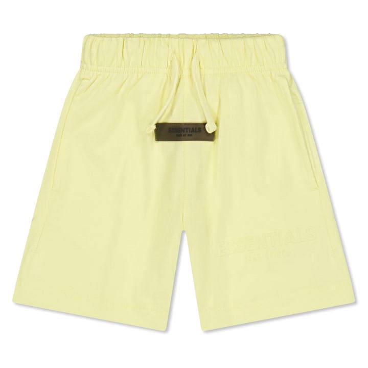 Fear Of God Essentials  Kids Yellow ' Fleece Jogger Shorts in Size 8 - 9 Years, Sports Direct