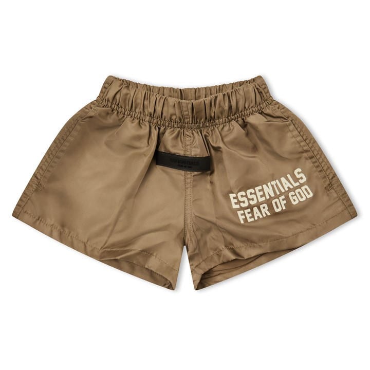 Fear Of God Essentials  Kids Brown ' Fleece Jogger Shorts in Size 8 - 9 Years, Sports Direct