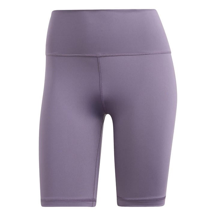 Adidas Women's Purple Optime Training Bike Short Leggings in Size XS, Sports Direct