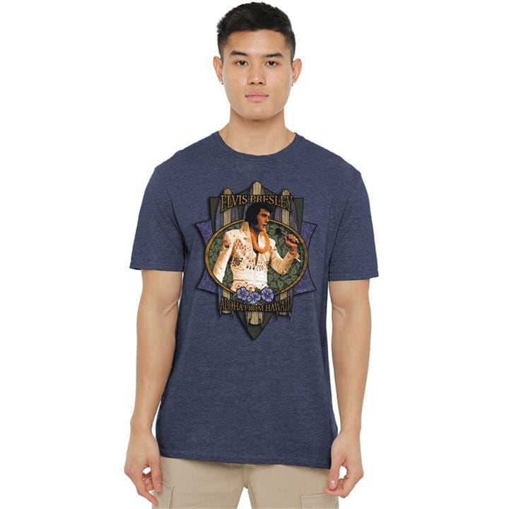 Elvis Presley Men's Blue Aloha From Hawaii T-Shirt Navy in Size 2XL, Sports Direct