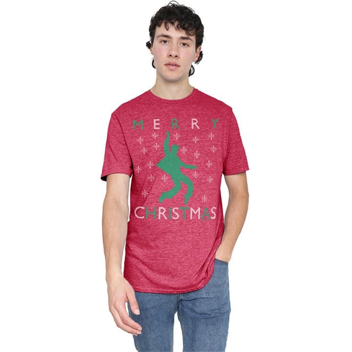 Elvis Presley Men's Red Elvis Dancing Ugly Christmas T-Shirt in Size 2XL, Sports Direct