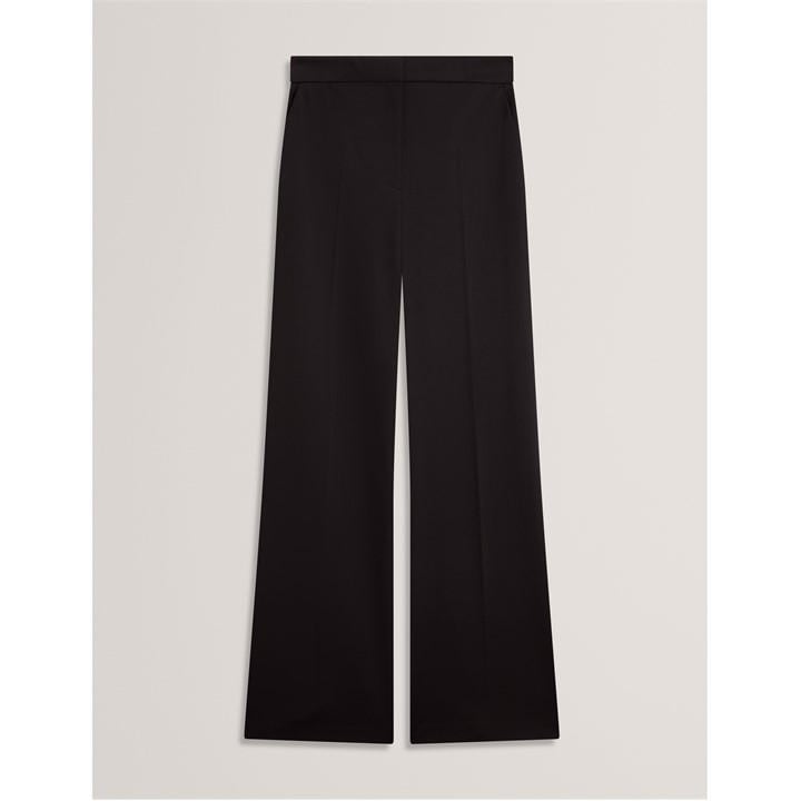 Ted Baker Women's Black High-Waist Flared Trousers in Size 12, Sports Direct